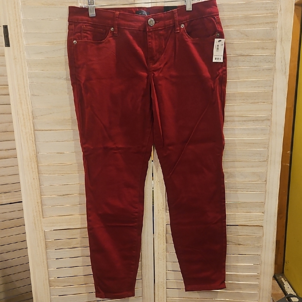 The Limited Skinny Jeans, Red, 10 Petite
